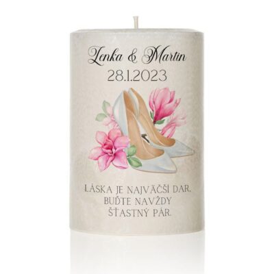 Palmová svadobná sviečka 18