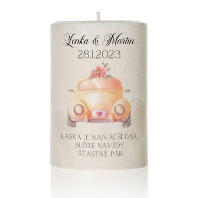 Palmová svadobná sviečka 6