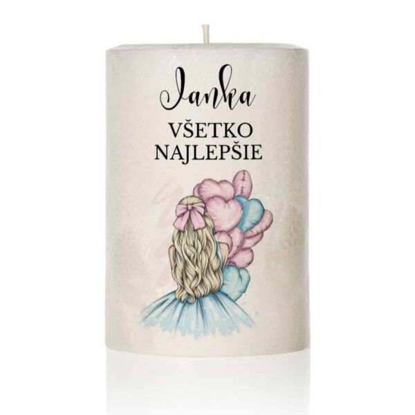 Sviečka s textom 218