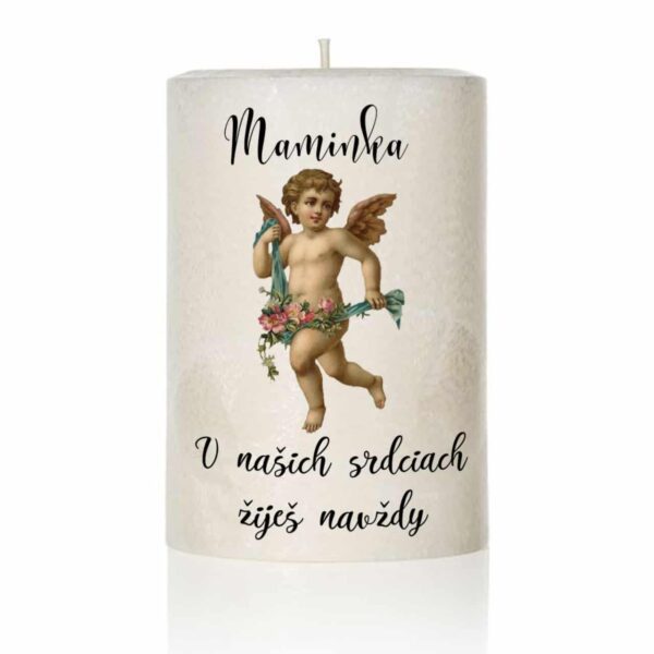 Dekoračná palmová sviečka anjel 5