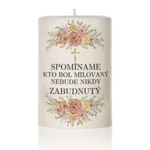 Dekoračná palmová sviečka kríž 3