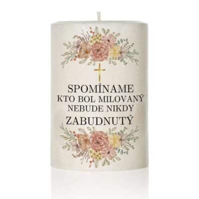 Dekoračná palmová sviečka kríž 3