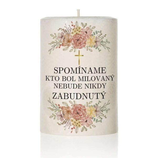 Dekoračná palmová sviečka kríž 3