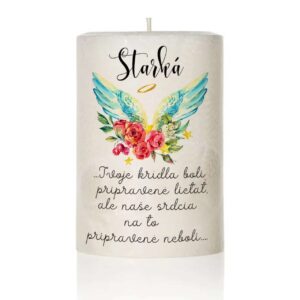 Dekoračná palmová sviečka anjel 3