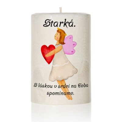 Dekoračná palmová sviečka anjel