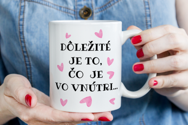 Keramický hrnček - dôležité je čo je vo vnútri..