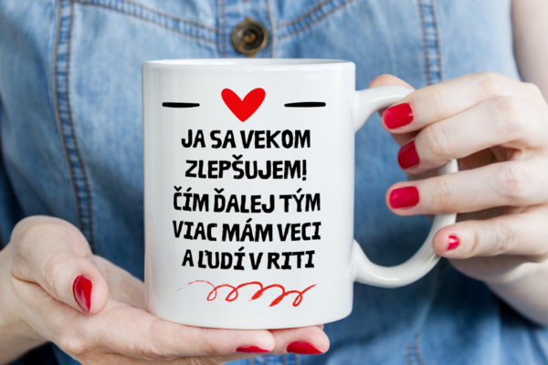 Keramický hrnček - Ja sa zlepšujem...
