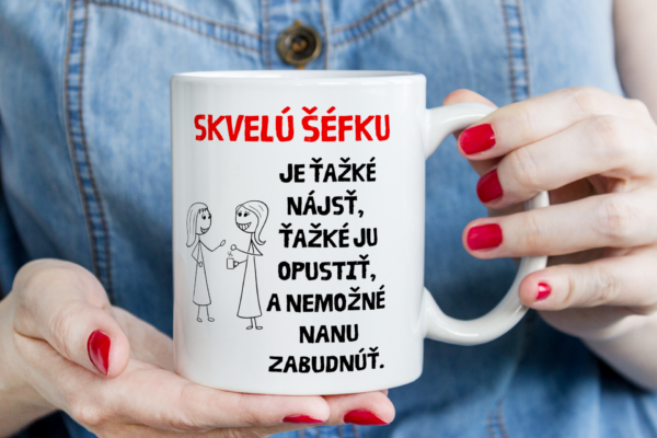 Keramický hrnček - skvelá šéfova...