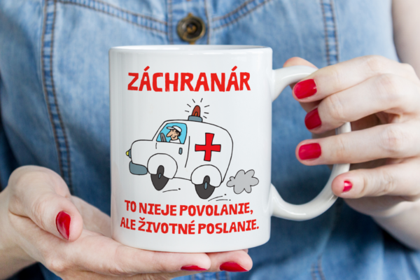 Keramický hrnček - Záchranár..