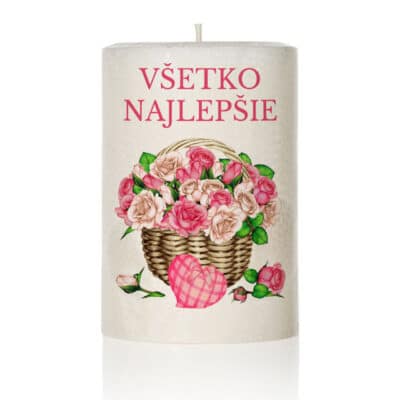 Dekoračná palmová sviečka 323