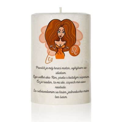 Dekoračná palmová sviečka Lev