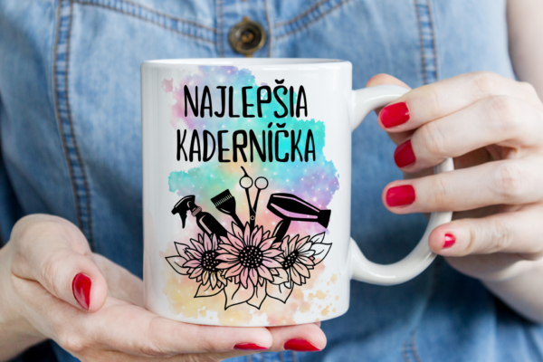 Keramický hrnček najlepšia kaderníčka