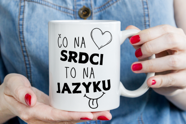 Keramický hrnček, čo na srdci, to na jazyku..