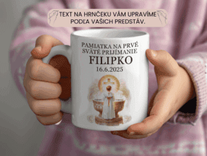 Elegantný keramický hrnček k 1.Sv.prijímaniu