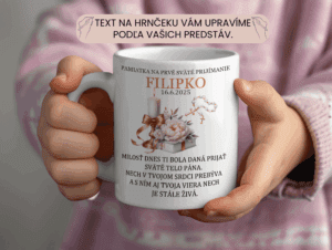 Elegantný keramický hrnček k 1.Sv.prijímaniu