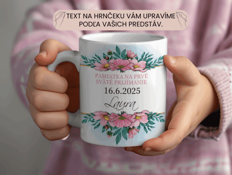 Elegantný keramický hrnček k 1.Sv.prijímaniu