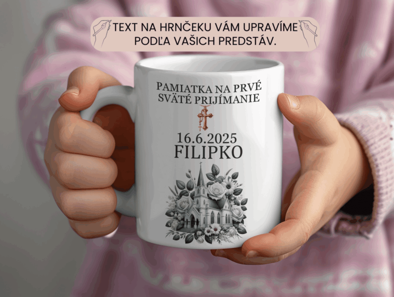 Elegantný keramický hrnček k 1.Sv.prijímaniu