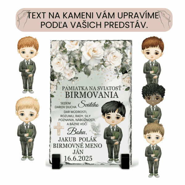 Krásny prírodný kameň s Vaším vlastným textom 3