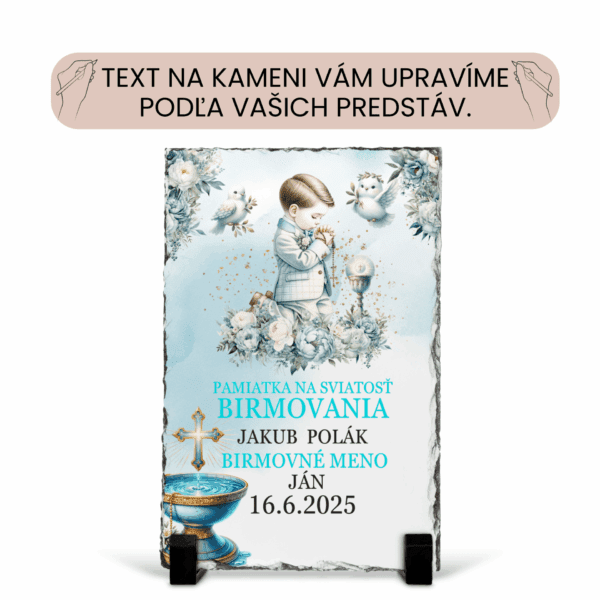 Krásny prírodný kameň s Vaším vlastným textom