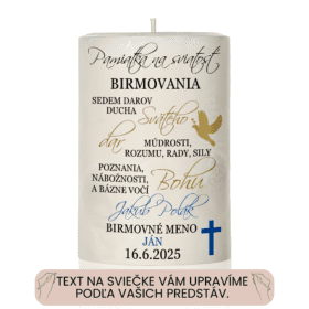 Sviečka Sviatosť Birmovania