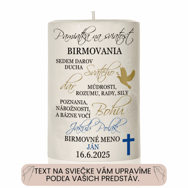 Sviečka Sviatosť Birmovania