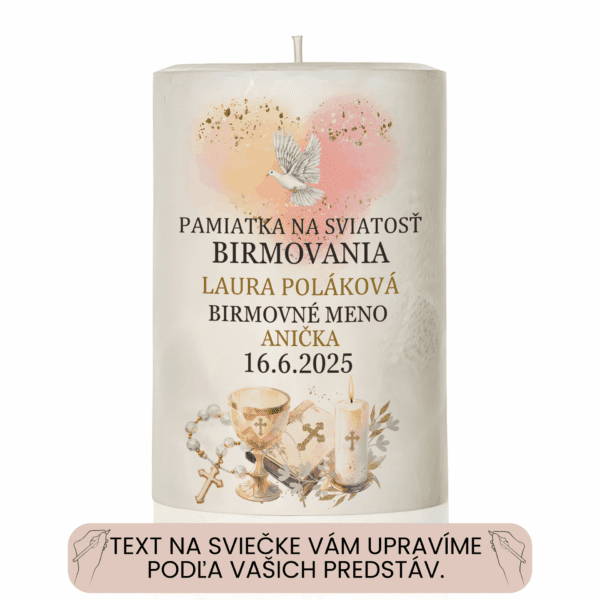 Sviečka Sviatosť Birmovania