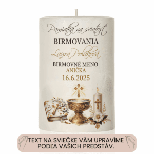 Sviečka Sviatosť Birmovania