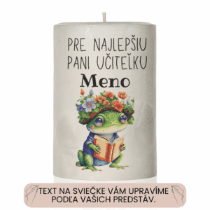 Dekoračná palmová sviečka s Vaším vlastným textom 25