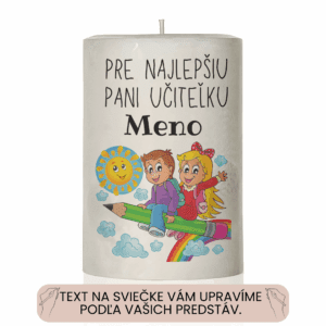 Dekoračná palmová sviečka s Vaším vlastným textom 28