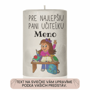 Dekoračná palmová sviečka s Vaším vlastným textom 30