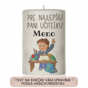 Dekoračná palmová sviečka s Vaším vlastným textom 31