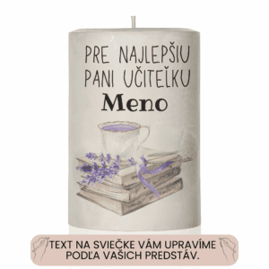 Dekoračná palmová sviečka s Vaším vlastným textom 32