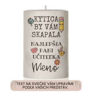 Dekoračná palmová sviečka s Vaším vlastným textom 46