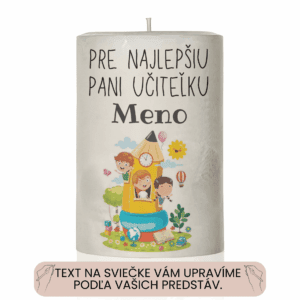 Dekoračná palmová sviečka s Vaším vlastným textom 27