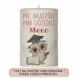 Dekoračná palmová sviečka s Vaším vlastným textom 26