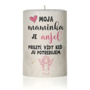 Dekoračná sviečka pre mamu, moja maminka je anjel