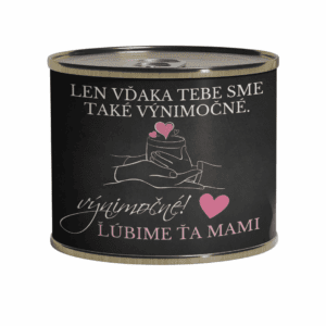 Veľká sviečka v konzerve pre mamu 5