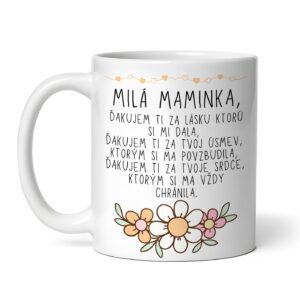 Keramický hrnček pre mamu - poďakovanie