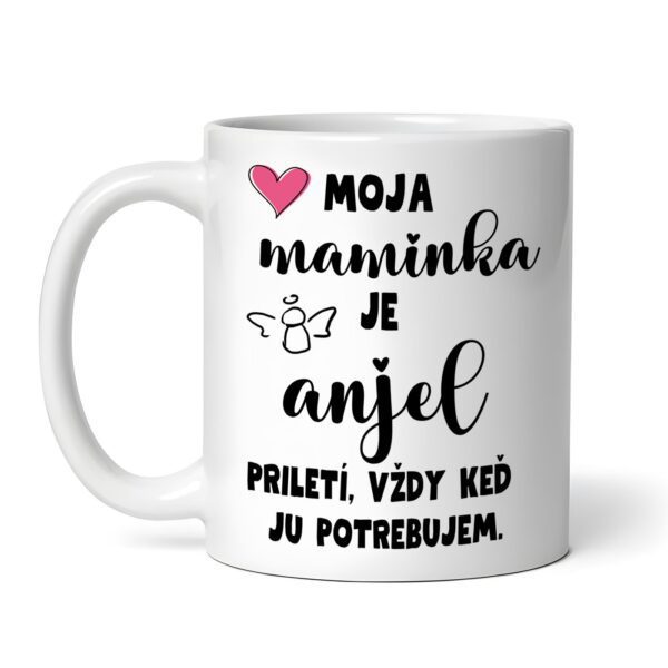 Keramický hrnček pre mamu - Moja maminka je anjel..