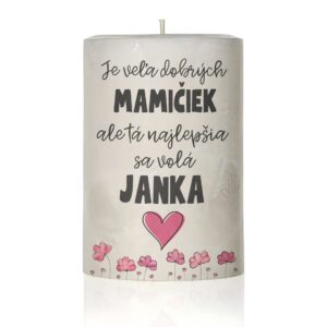 Dekoračná sviečka pre mamu, je veľa mamičiek..