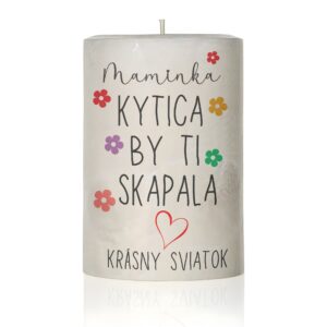 Dekoračná sviečka pre mamu, kytica by ti skapala..