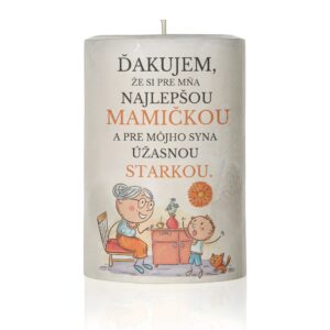 Dekoračná sviečka pre mamu, Ďakujem, že si pre mňa najlepšou maminou