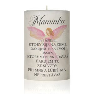 Dekoračná sviečka pre mamu, si anjel