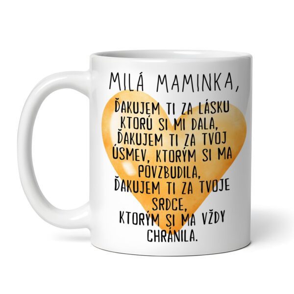 Keramický hrnček pre mamu - milá maminka..