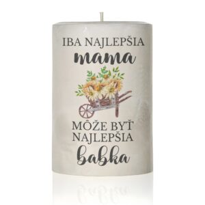 Dekoračná sviečka pre mamu, Iba najlepšia mama
