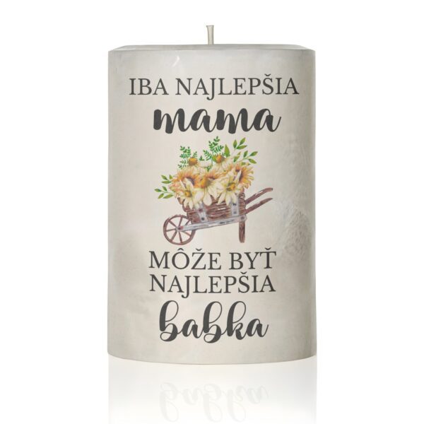 Dekoračná sviečka pre mamu, Iba najlepšia mama