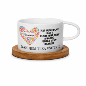 Hrnček makrónka pre mamu - Máš srdce plné srdce lásky