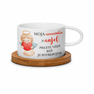 Hrnček makrónka pre mamu - Moja maminka je anjel..