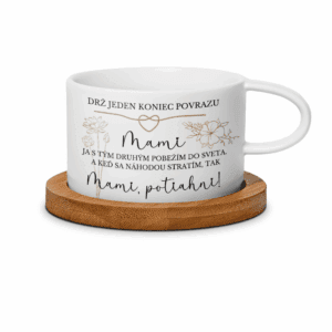 Hrnček makrónka pre mamu - drž jeden koniec povrazu
