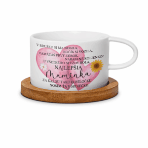 Hrnček makrónka pre mamu - v brušku si ma nosila..